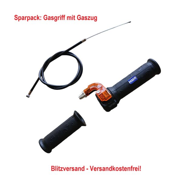 Gasgriff T4 drosselbar mit Gaszug 820mm Mini Pocket Cross Bike Mini Quad 2-Takt