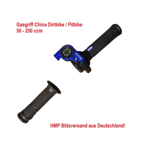 Gasgriff Set 22mm RAYANA mit Kompass China Dirtbike Pitbike 50 - 250 ccm