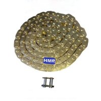 Kette mit Kettenschloss T8F 58 Glieder gold Pocket Cross Quad Dirtbike 49 ccm