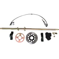 Hinterachse Set 1120mm mit Bremse Kettenrad etc. ATV /...