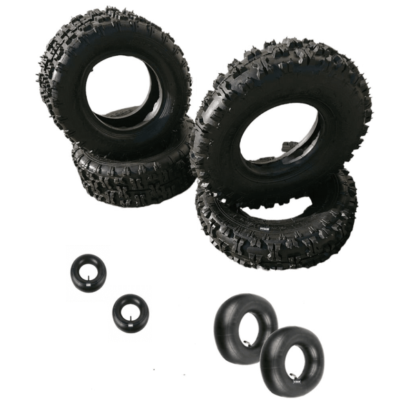 4x Reifen 4.10-6 & 13x5-6 für Kinderquad Elektro Quad ATV 4 Reifen & 4 Schlauch
