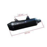 Auspuff Endschalldämpfer Endtopf Carbon Style Quad...