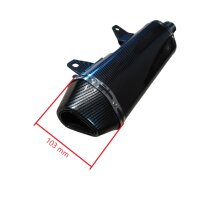 Auspuff Endschalldämpfer Endtopf Carbon Style Quad Pit Bike Dirt Bike