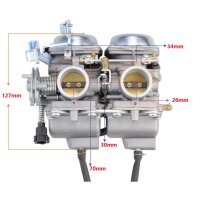 Vergaser Doppelvergaser PD26JS 26mm 250ccm 300ccm ATV Quad Buggy Motorrad