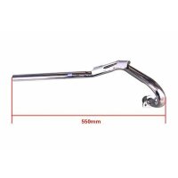 Auspuff Set Auspuffanlage Alu Topf 50 - 150 ccm 4-Takt silber Dirtbike Pitbike