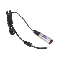 Anschlußkabel mit Stecker XLR 18mm für Ladegerät 12V bis 48V
