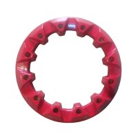 Felgenring Radzierblende Felgenkranz Rot 4X für 8 Zoll  Quadfelgen ATV HMParts