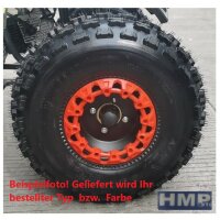 Felgenring Radzierblende Felgenkranz Blau 4X für 8 Zoll Quadfelgen ATV HMParts