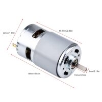 Elektromotor Halbachsenmotor DC 12V 4500 U/min. Drehmomentstark RC Modell DIY