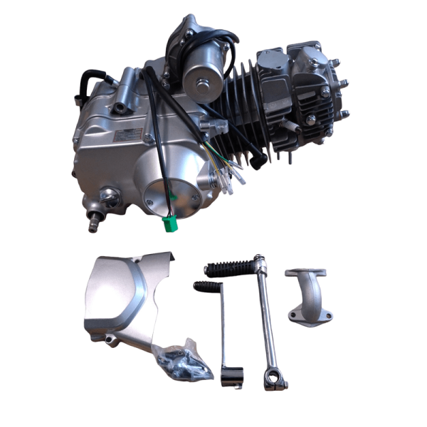 Motor SET Ducar 125 ccm silber 154FMI 4-Gang Kickstarter & Anlasser oben