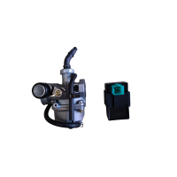 Motor SET Ducar 125 ccm silber 154FMI 4-Gang Kickstarter & Anlasser oben
