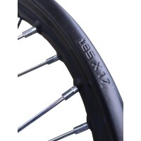 Stahl Felge 17 Zoll vorne 17x1.85 XB XMOTOS 15mm Pit Dirt Bike Moto Cross