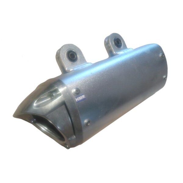 Endtopf Endschalldämpfer silber 200 - 250 ccm Typ 8  für GY6 Quad ATV