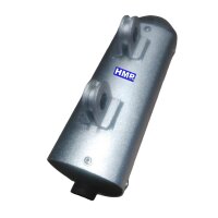 Endtopf Endschalldämpfer silber 200 - 250 ccm Typ 8  für GY6 Quad ATV