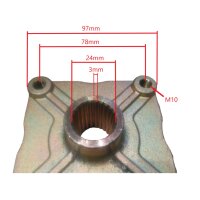 Achsadapter Radnabe 110 mm Hinterachse Kinder Quad Typ88