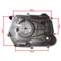 Motordeckel Getriebedeckel Zonsen 50 - 125ccm 4-Gang mit Kupplung schwarz