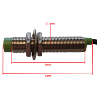 Tachosensor passiv 62/12mm 3-polig mit Kontroll-LED