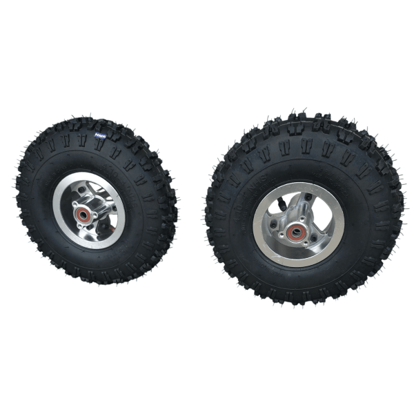 Komplettrad 2x Reifen Felge Schlauch 4.10-4 Mini ATV Quad 50 ccm 2-Takt