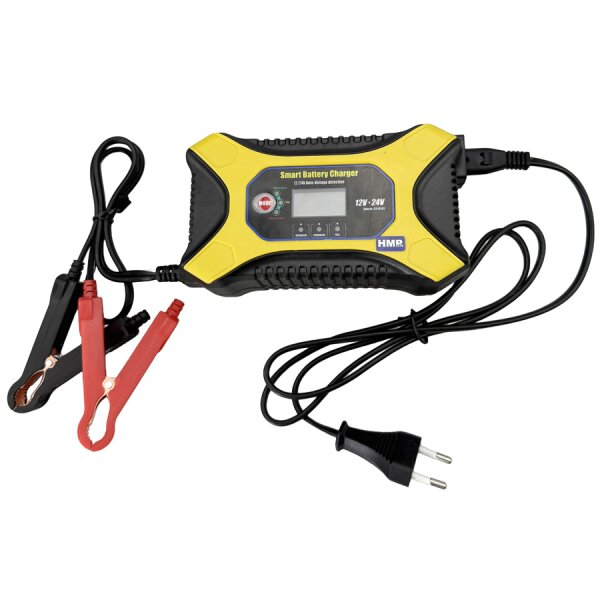 KATBO vollautomatisches Batterieladegerät Blei I Gel 24V I 12V 2A I 6A Auto Motorrad Quad