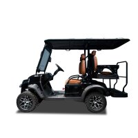2+2 Sitzer Golfcart mit Straßenzulassung schwarz, 4.0KW, 48V