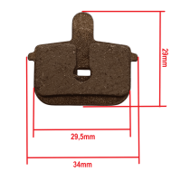 Bremsbeläge für mechanischen Bremssattel 2-Takt