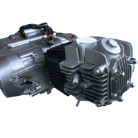 Motor Set TAO 125 ccm 1N234 manuelle Kupplung nur Kickstart silber