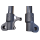 Up Side Down Standrohr I Tauchrohr Set 530mm silber