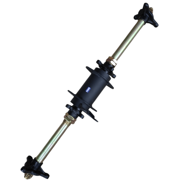 Hinterachsen Set 650mm mit Halter & Adaptern 50 - 125ccm
