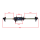 Hinterachsen Set 650mm mit Halter & Adaptern 50 - 125ccm