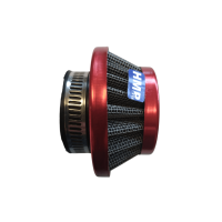 Luftfilter Metallgeflecht konisch 35mm rot