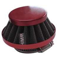 Luftfilter Metallgeflecht konisch 35mm rot