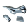 Verkleidungs Set Silber Schwarz Mini Cross 2-Takt 49 ccm Dirt Bike Pit Bike