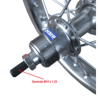 Felge Speichenfelge 8 Zoll hinten chrom für Elektro Mini Cross I E-Dirtbike