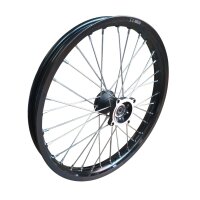 Alu Felge eloxiert 19 Zoll vorne schwarz 15mm Typ2 Pit...