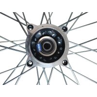 Alu Felge eloxiert 19 Zoll vorne schwarz 15mm Typ2 Pit Dirt Bike Cross