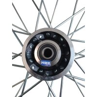 Alu Felge eloxiert 19 Zoll vorne schwarz 15mm Typ2 Pit Dirt Bike Cross