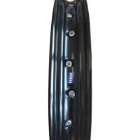 Alu Felge eloxiert 19 Zoll vorne schwarz 15mm Typ2 Pit Dirt Bike Cross