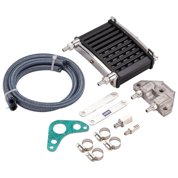 Performance Ölkühler Set schwarz Dirt Bike Pit Bike ATV